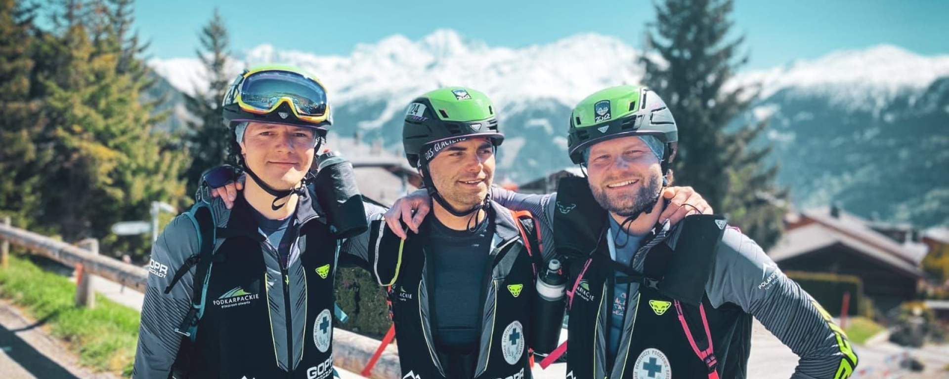 Ratownicy Grupy Bieszczadzkiej GOPR startujący w zawodach „La Patrouille des Glaciers”