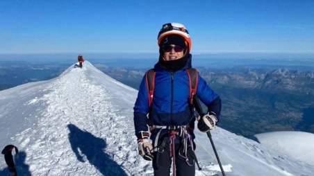 Federico Tomasi na Mont Blanc