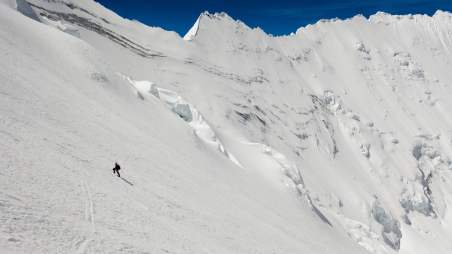 Andrzej Bargiel w drodze na szczyt Mount Everest