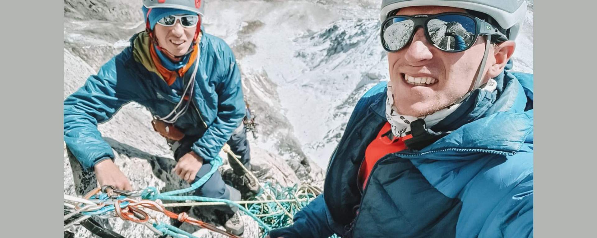 Ondrej Huserka i Wadim Jabłoński na dziewiczej turni w Himalajach Garhwalu