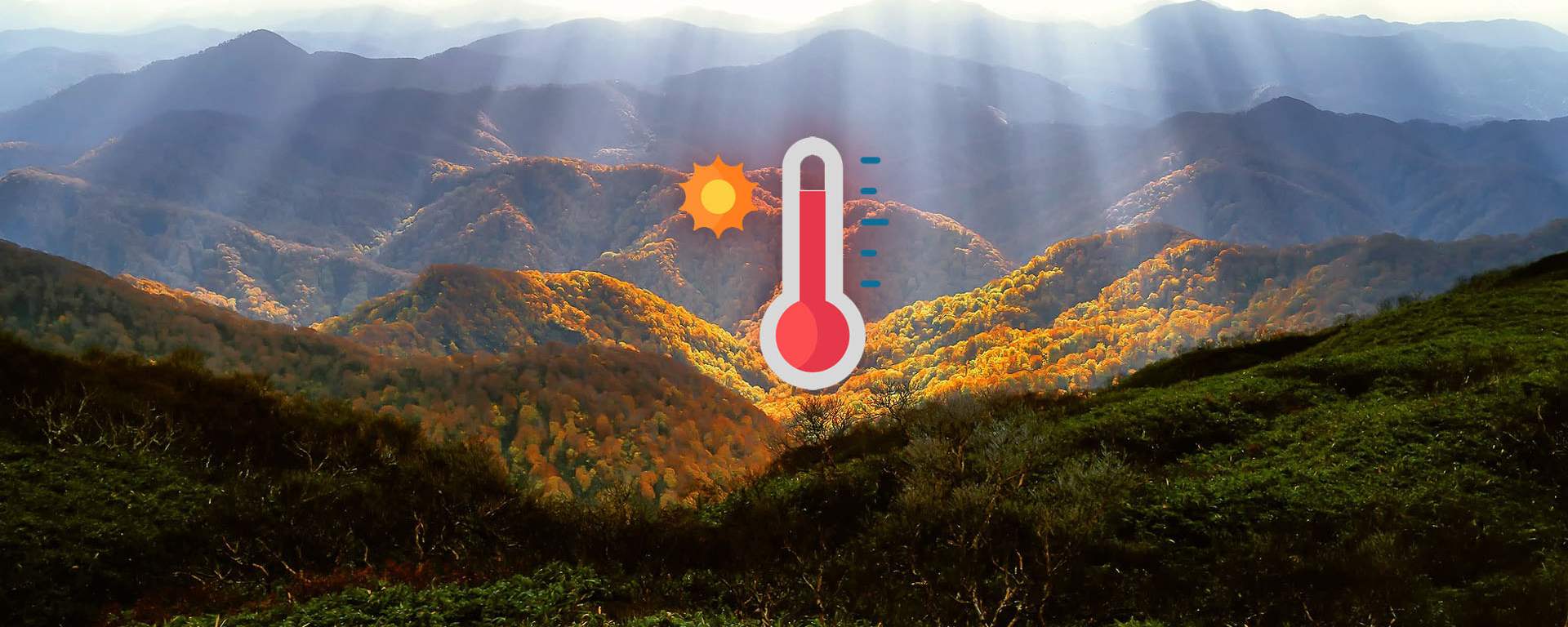 Wyższe temperatury roczne w górach
