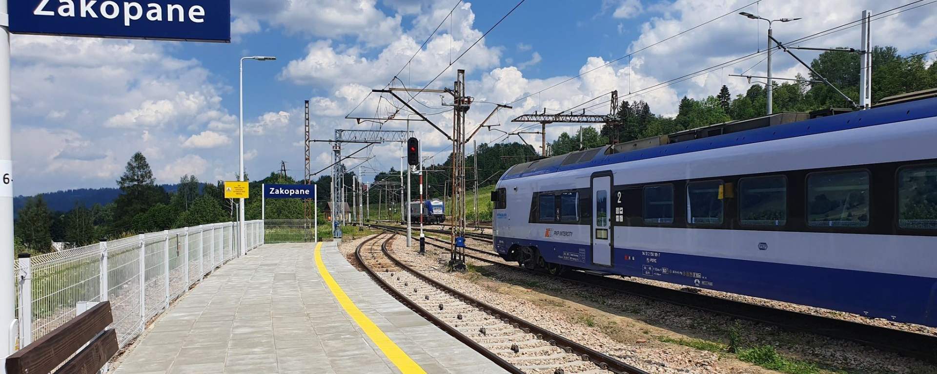 Pociąg na trasie Kraków-Zakopane